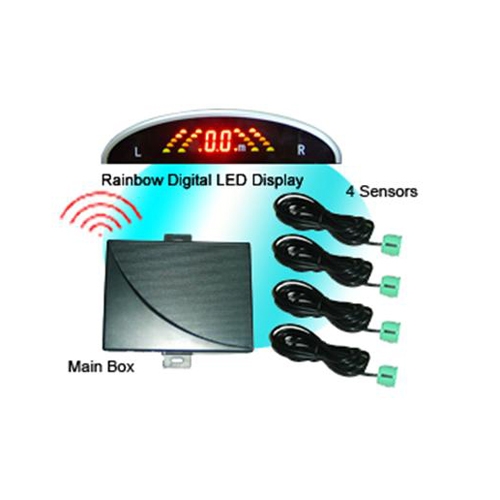 WRD039C4 Wireless Rainbow LED Display Parking Sensor - Click Image to Close