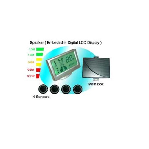 SRD058C4 Speaker Colorful LCD Display Parking Sensor - Click Image to Close