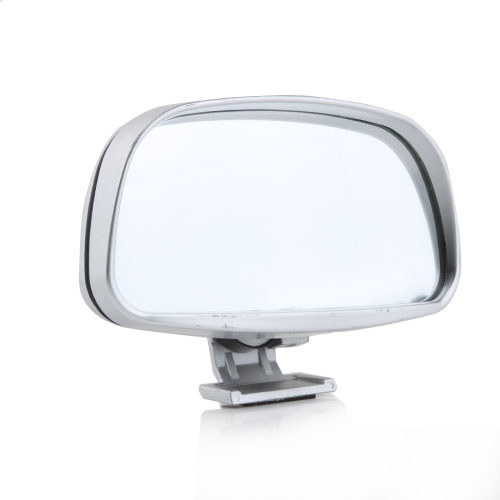 Convex Wide Angle Adjustable Car Blind Spot Mirror Silver - Click Image to Close
