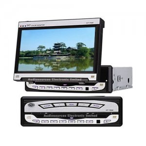 7 Inch In Dash TFT LCD Monitor with DVD Player + TV Tuner