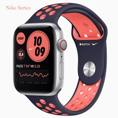 Apple Watch Series 6 GPS + Cellular 40mm 44mm Gold,Silver,Gray Stainless Steel Case with Gold,Silver,Gray Milanese Loop Nike Version