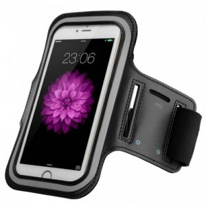 Sports Armband Waterproof Case Cover for iPhone 12 - 6S - BLACK