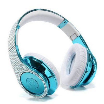 Beats By Dr Dre Studio Azure Studded Diamond Headphones