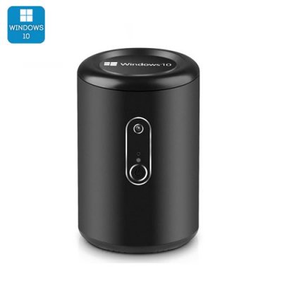 Intel Windows 10 Mini PC "Win Pro G2" - CR Z3735F Quad Core CPU, Bluetooth 4.0, Wi-Fi, 2MP Camera (Black)