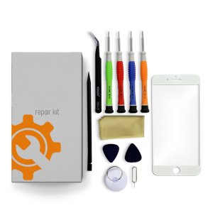 iPhone 12 Pro Max Glass Lens Screen Repair Kit + Tools + Repair Guide - White