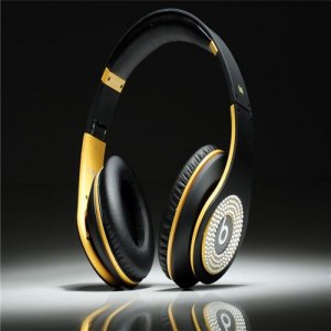 Beats Studio Headphones Black Yellow With Diamond Edition