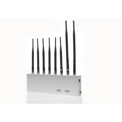 High Power 8 Antenna Powerful WiFi GPS VHF UHF 3G Mobile Phone Jammer