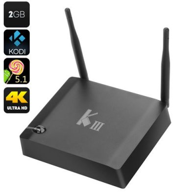 K3 Android TV Box - 4K Decoding, 2K Output, Amlogic S905 Quad Core CPU, HDMI 2.0, Bluetooth 4.0, H.265 Encoding