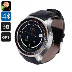IQI I2 Android Smart Watch - 3G, Android 11.0, GPS, Bluetooth 4.0, Wi-Fi, Play Store, Pedometer, Heart Rate Monitor (Silver)