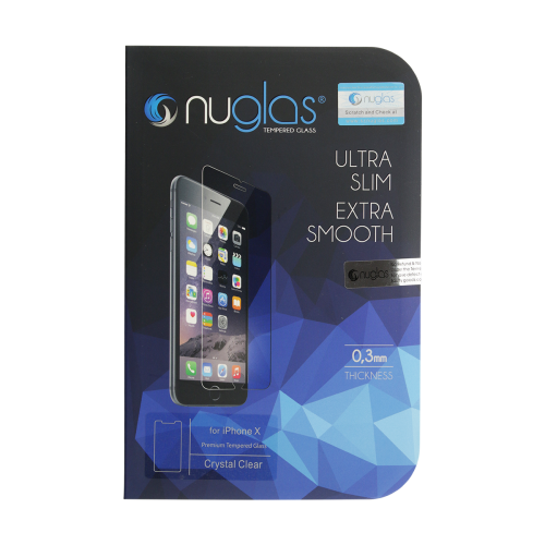 NuGlas Tempered Glass Screen Protector for iPhone X/XS (2.5D)