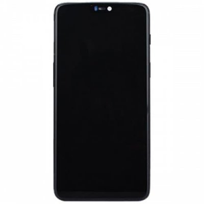 Original ONEPLUS Touch LCD Screen + Frame for One Plus 6 - BLACK