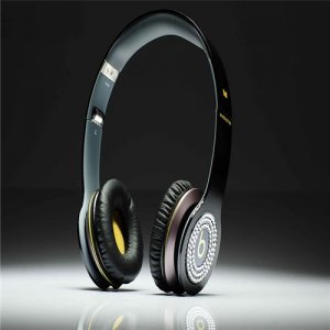 Beats By Dr Dre Solo HD High Performance White Diamond Headphone Black/Yellow