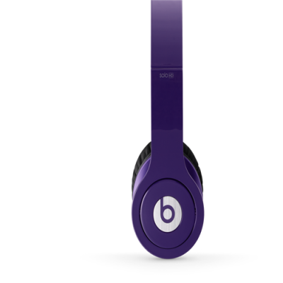 Beats By Dr Dre Solo High Definition Over-Ear Purple Headphones