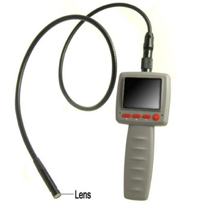 Waterproof Handheld Snake Video Inspection Camera with 2.4 Inch LCD Minitor