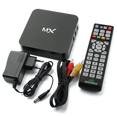 E-M6 Android TV Box TV Dongle Android 11.0 8726-MX Dual Core RJ45 AV Out 4 USB