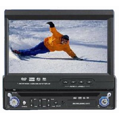 1 Din 7 inch TFT LCD Touch Screen Car DVD Player - TV - SD - FM