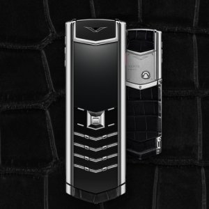 Vertu Signature black alligator luxury Phone