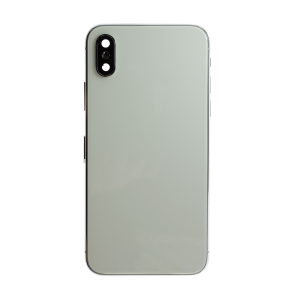 iPhone X Back Cover and Housing with Pre-installed Small Components - Silver (No Logo)