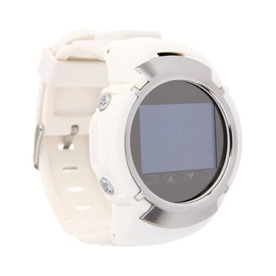Portable Smart GPS Tracking Watch Mobile 1.3 Inch White