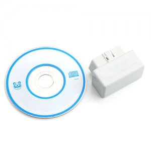 Mini ELM327 L Type OBD2 Protocols Interface Bluetooth Diagnostic Scanner Tool White