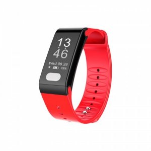 T6 blood pressure monitoring smart health bracelet heart rate smart watch - RED