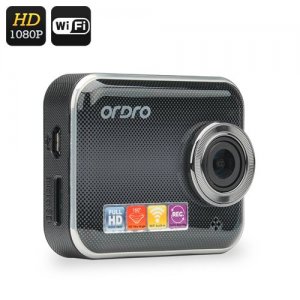 ORDRO Q505W 1080P Car DVR - Wi-Fi, G-Senesor, 160 Degree Lens, 1/3 Inch CMOS, Loop Recording, Unieye App Support