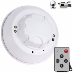 720P DVR Night Vision Smoke Alarm Monitoring Remote Control Hidden Camera