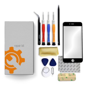 iPhone 12 Pro Max Glass Lens Screen Repair Kit + Tools + Video Guide - Black