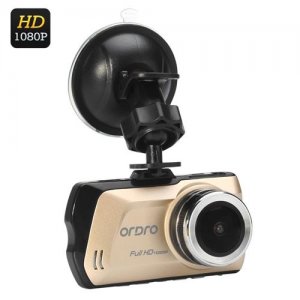 Ordro D1 1080P Car DVR - 3 LCD Inch Display, 150 Degree Wide Angle, G-Sensor, H.264 Video Compression