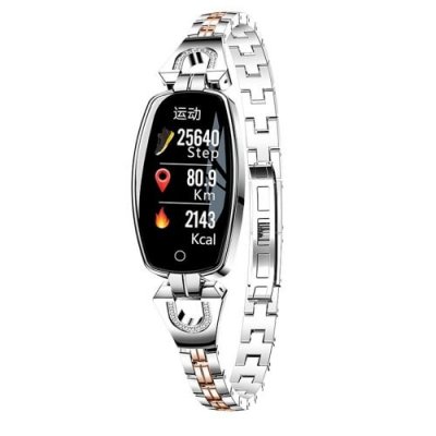 H8 Girl Smart Bracelet Watch Sports Heart Rate Blood Pressure Waterproof Watch - SILVER