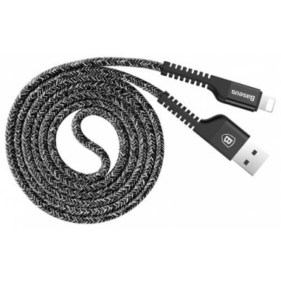 Baseus 8 Pin Fast Charging and Data Transfer Cord Cable 1.5M - BLACK