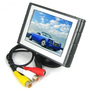 4 Inch TFT LCD Color Screen Car Monitor Support 2 Channel Video Input