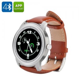 IMACWEAR Q1 Smartwatch - IP57 Waterproof, 1.3 Inch Display, Pedometer, Heart Rate, Music, Remote Camera Trigger (Silver)