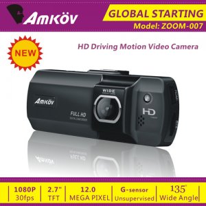 Amkov ZOOM-007 2.7 Inch Extreme Sports Camera Digital Camcorder for Backpackers Bikers -Black
