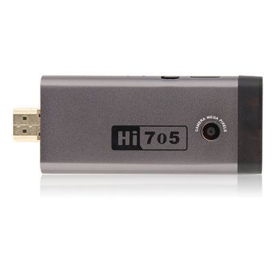 Hi705 Quad Core Mini Android TV Box TV Dongle RK3188 2GB 8GB Android 11.0 Bluetooth- Coffee