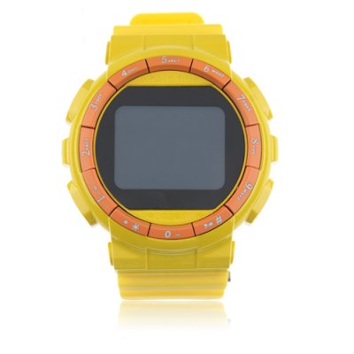 GD920 Quad Band Bluetooth Camera 1.5 Inch Touch Screen Cellphone Watch Phone-Yellow