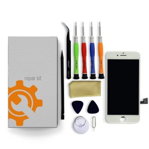 iPhone 12 Pro Screen Replacement Repair Kit + Small Parts + Tools + Repair Guide - White