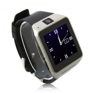 GV08 Watch Phone 1.54 Inch Screen Quad Band Bluetooth BT Dailer Camera - Black