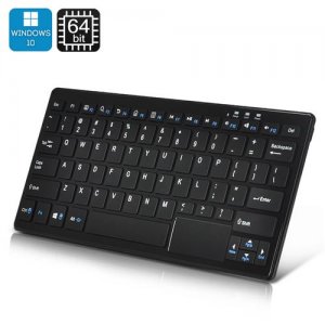 72 Key Keyboard PC - Windows 10, Intel Bay Trail CPU, 2GB RAM, 32GB Memory, 1TB HDD Support, Bluetooth (Black)