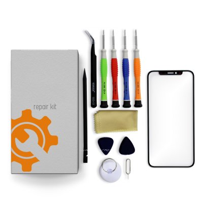 iPhone X Glass Lens Screen Repair Kit + Tools + Repair Guide