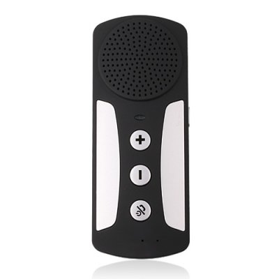 Single Standby Bluetooth Multipoint Speakerphone Handsfree Car Kit Black