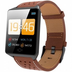 CK19 Smart Bracelet 1.3 inch Screen Sports Smartwatch - BROWN