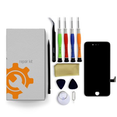 iPhone 12 Screen Replacement Repair Kit + Tools + Repair Guide - Black