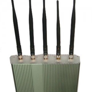 5 Antenna Cell Phone jammer+ Remote Control (3G, GSM, CDMA, DCS)