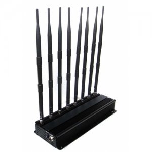 8 Antenna Mobile Phone GPS WiFi Jammer UHF VHF LoJack Jammer