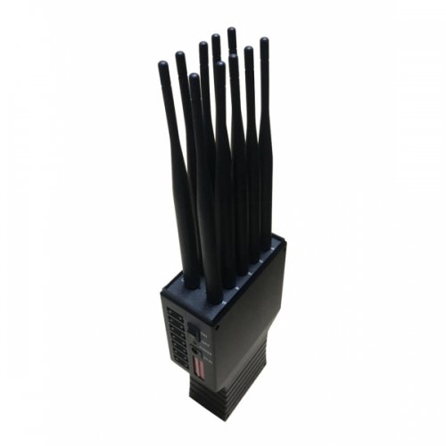 Portable 10 Channels Handheld CDMA / GSM / DCS / PHS / 3G / 4G Wifi GPS Jammer