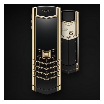 Vertu Signature YELLOW GOLD BLACK CERAMIC 2GB RAM 16GB ROM luxury Phone