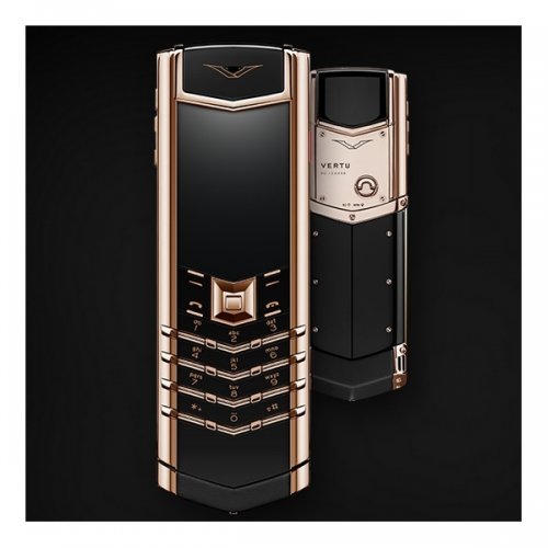 Vertu Signature RED GOLD BLACK CERAMIC 2GB RAM 16GB ROM luxury Phone