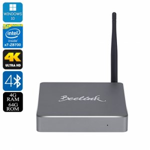 Beelink BT7 Windows 10 Mini PC - Quad Core 64Bit Intel Atom CPU 4GB RAM 64GB eMMC Dual Band Wi-fi 4K Support