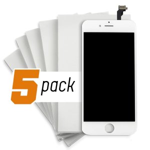 iPhone 12 LCD Screen and Digitizer - White (Aftermarket) (5-Pack)